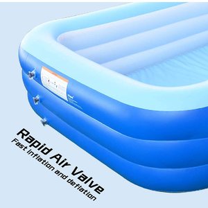 Piscina Inflable de PVC para Niños, Material de Alta Calidad, Azul, Cuadrada, Portátil, para Baño de Bebés y Juegos Acuáticos Infantiles - Product Image 3