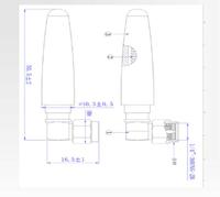 Antena GSM Quad-Band Kustom Pabrik 850/900/1800/1900MHz 3.5dbi Mini untuk Male untuk Modul SIM900/SIM800 A6 Merek TOXU
