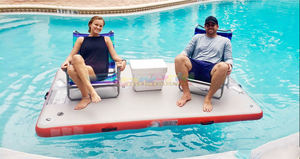 Plateforme aquatique gonflable Summer Best Island Hopper West Marine Paddle North Bote <span class=keywords><strong>Dock</strong></span> - Product Image 5