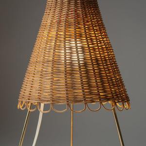 Lampe de table en rotin faite à la main, ampoule à incandescence E27, commande par interrupteur, pour salon, chambre à coucher, lumière décorative - Product Image 5