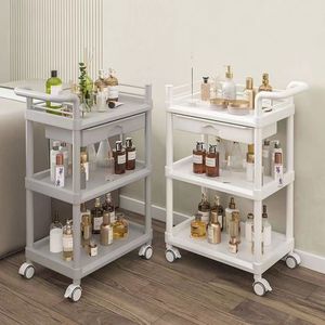 Carrito de Plástico para Hospital o Salón de Belleza, con Instrumentos para el Cuidado de Medicamentos, Carrito de Equipo Esencial - Product Image 1