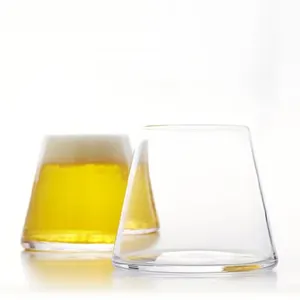 Óculos de cerveja por atacado, óculos de tinta de cerveja para beber copos de vidro personalizados