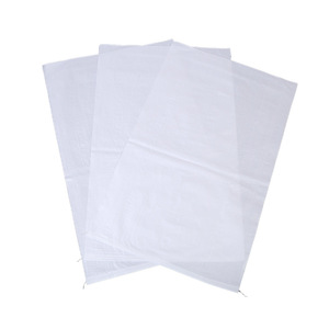 Bolsa Tejida de Plástico para Basura con Capacidad de Carga de 25 kg, para Logística, Embalaje y Control de Inundaciones, Imprimible, Blanca - Product Image 1