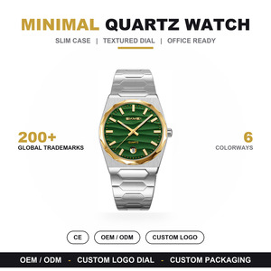 Nuevo Modelo de Reloj de Lujo con Logotipo Personalizado, Reloj de Cuarzo para Hombre, Acero Inoxidable de Alta Calidad, Resistente al Agua, Venta al por Mayor Transfronteriza - Product Image 1