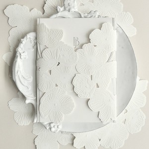 Tarjetas de Invitación de Papel para Bodas y Cumpleaños de Alta Gama Francesas - Product Image 2