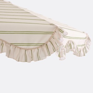 <span class=keywords><strong>Parasol</strong></span> vintage 220 cm grande taille portable à manivelle, effet bois, inclinable, à volants, pour jardin, terrasse, plage, cour arrière - Product Image 5
