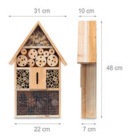 Nouvelle Cage à Oiseaux Murale en Bois de Cèdre Peint, Personnalisable et Écologique, Nid pour Oiseaux, Boîte à Abeilles, Nid Papillon, Idéal pour les Fêtes