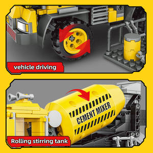 Building <b>Blocks</b> Cross-border Special Engineering City Builders Mixer Two-in-One DIY Toy <b>Plastic</b> ABS Small Particle Gifts - Product Image 2