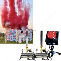 Écologique Électronique Noir Télécommande Confettis Poudre Canon En Plein Air Partie Popper Spray pour Mariage Nouvel An Feux D'artifice