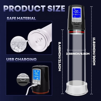 Pompe à vide automatique améliorée pour masturbation, 5 modes, avec assistance électrique pour l'érection, en forme de biberon souple et réaliste
