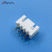 Conector SMT de 4 pines y paso de 2.5mm para PCB - Conector de cabezal de nailon 66 UL94-V0 de latón XH-4A para conexión de cable a placa/cable a cable