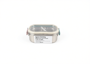 Contenitore per il Pranzo in Acciaio Inossidabile a Singolo Livello, Rettangolare, Portatile, a Prova di Perdite, Materiale per Alimenti, 1 Scomparto, Stile Semplice - Product Image 1