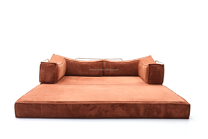 Canapé-lit <span class=keywords><strong>convertible</strong></span> moderne en velours côtelé, canapé-lit pliable pour salon - Product Image 2