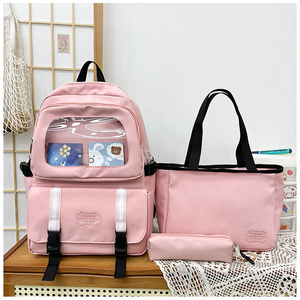 Women Fashion Backpack Female Teenager Used Travel Outdoor <b>Bags</b> Student College 3Pcs School <b>Bag</b> with Pencil Case - Product Image 2