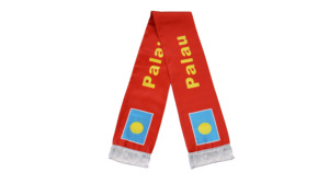 Sciarpa con Bandiera di <span class=keywords><strong>Palau</strong></span>, Prodotti Personalizzati per Tifosi di Calcio, Sciarpa con Bandiera Nazionale, Sciarpa con Nappine, Scialle - Product Image 2