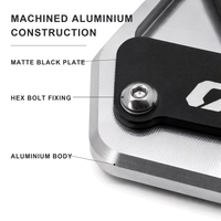 Béquille latérale de moto en alliage d'aluminium pour BMW F450GS 2026, support de béquille, pied de support, argent/noir, nouvelle arrivée