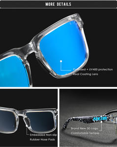 Gafas de Sol para correr con logotipo de marca personalizado Original de alta calidad, gafas de sol deportivas polarizadas Unisex de cristal, gafas de sol deportivas - Product Image 4