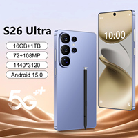 Teléfono S26 Ultra 5G con Pantalla FHD Plus de 6.8 Pulgadas, Batería de 7000 mAh, Desbloqueado, Compatible con Francés y Ruso