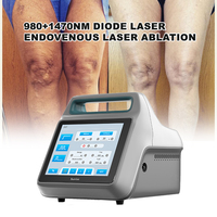 Système d'ablation endoveineuse par micro-ondes 2026 47W 50W 980nm 1470nm pour le traitement des varices, garantie CE