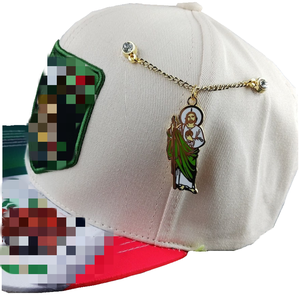 Tùy Chỉnh Snapback Bóng Chày Hat <span class=keywords><strong>Pin</strong></span> Với Kim Cương Rhinestone Mexico Men Trinh Nữ Pins Với Chuỗi - Product Image 2