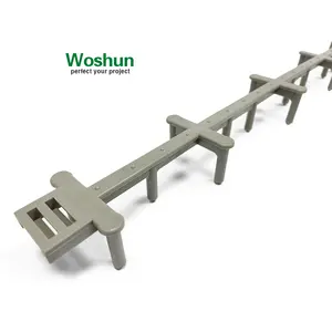 Professional 3/4" to 3" Plastic Slab Bolster Dimpled Flat Top Construction Materials Slab Bolsters Plastic Continous Rebar Chair