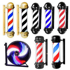Modern Design LED Turn Light for Hairdressing Barber Shop <b>Sign</b> Wall-mounted Outdoor Light Box with Rotating Feature for Salon - Product Image 1