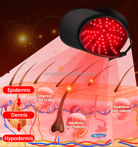 Minuterie de gradateur électrique commerciale à la maison utilisée Quad Led Light Therapie 633nm rouge 830nm <span class=keywords><strong>casque</strong></span> de thérapie par lumière rouge infrarouge - Product Image 5