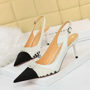 Новое поступление, пикантные элегантные туфли на высоком каблуке для женщин, женские сандалии, туфли-лодочки