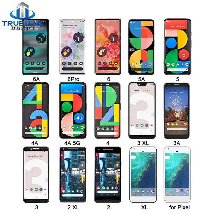Truemax Afficheurs Ekran for Google Pixel 8 7 6 Pro 5a 5 4a 5G 4 3