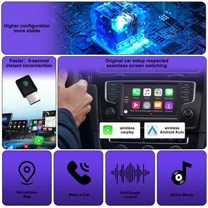 Adaptador Inalámbrico CarPlay 2 en 1 con Diseño Mini <span class=keywords><strong>USB</strong></span> para Autos, Conexión Estable con Apple CarPlay por Cable - Product Image 4