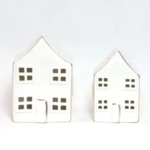 ornament christmas personalize gift led ceramic lighted christmas village houses wholesale ceramic christmas ornaments