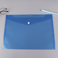 Bolsa de Almacenamiento de Archivos con Logotipo Personalizado, Transparente, Tamaño A4, con Hebilla, para Guardar Pruebas y Documentos