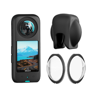 Convient pour Insta360 X4 Body Protective Cover X3 Lens Protective Lens Silicone Cover Panoramic Sports Camera Accessories