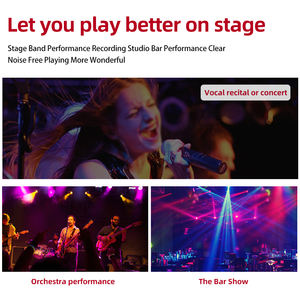 Système de monitoring intra-auriculaire sans fil UHF professionnel J2 de haute qualité à 2 canaux pour la scène, le studio d'enregistrement, les musiciens - Product Image 6