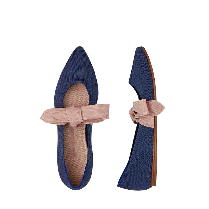Fashion Flat Women Flat Shoes Bow Flats Wholesale Casual Shoes Girl Item Style Outdoor Comfortable Fit Your Feet