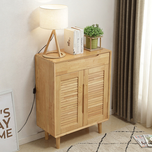Mueble de Entrada de Madera Maciza Nórdica, Estilo Moderno, Mueble Zapatero QINUO Económico con Almacenamiento - Product Image 4