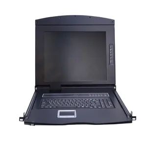 Cat5 17 ''8-Port 19 "Rackmount Màn Hình LCD KVM Switch