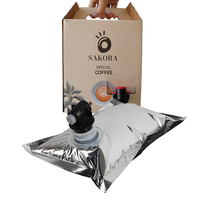 Sac à bavette en boîte sacs distributeur pochette 1l 2l 3l 5l 10l 20l café vin jus recharge distributeur de boissons vessie boîte à emporter