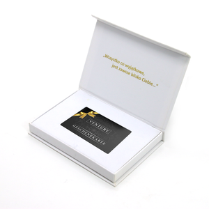 Caja de Regalo VIP Blanca y Negra de Lujo Personalizada para Tarjetas de Crédito, Empresas, Programas de Fidelización, Invitaciones y <span class=keywords><strong>Cupones</strong></span> de Descuento - Product Image 2