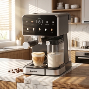 Machine à café expresso intelligente Sonifer SF-3629, professionnelle, 20 bars, écran tactile, pour faire du cappuccino, du latte, usage domestique - Product Image 6