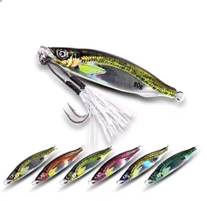 Vente en gros de leurres de pêche <span class=keywords><strong>Little</strong></span> <span class=keywords><strong>Jack</strong></span> 10g 15g 20g 25g 30g 40g 60g 80g <span class=keywords><strong>Jig</strong></span> en métal plombé pour eau salée en haute mer - Product Image 1