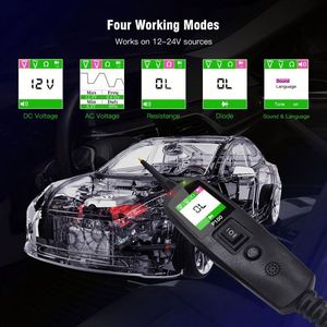 เครื่องทดสอบแบตเตอรี่รถยนต์ Topdiag P100 12V ระบบไฟฟ้า วินิจฉัย OBD2 หน้าจอ LCD สำหรับรถยนต์ทุกประเภท - Product Image 3