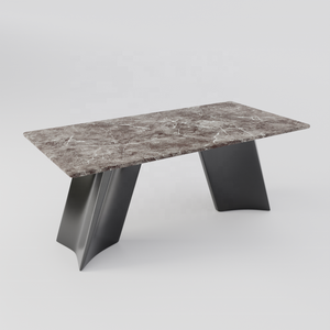 Hiện đại chất lượng cao nhà hàng thiêu kết đá bàn ăn đá cẩm thạch bàn ăn khách sạn cafe bàn ghế - Product Image 6