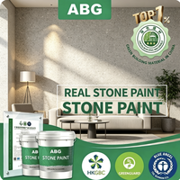Peinture élastique pour pierres avec sable mélangé pour surfaces murales vieillies fortement fissurées