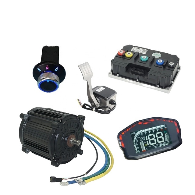 QSMOTOR 180 90H 8000W 72V 110KPH Mid Drive Motor ND721200 Encoder Controller Offroad Permanent Magnet Brushless Waterproof 15A