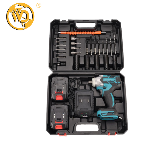 High-power Dual-purpose Electric Wrench Set OEM Customizable Hard Case Included High-torque Lithium Battery Wrench Screwdriver