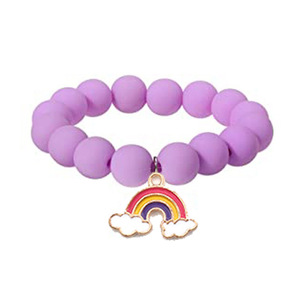 Unicorn hạt mặt dây chuyền vòng đeo tay cho bé gái cầu vồng hoa mặt trời trái tim sao băng quyến rũ Tình Bạn Vòng đeo tay - Product Image 6