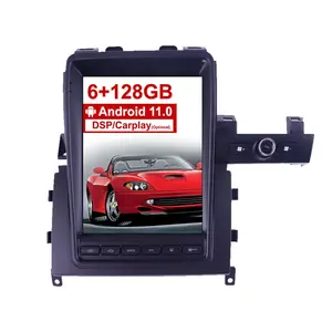 适用于日产天际线GT-R GTR 2011-2017 Android11 128G + 6GB特斯拉风格的汽车GPS导航头单元多媒体播放器收音机录音机