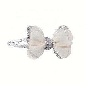 กิ๊บติดผมรูปโบว์แวววาวของเจ้าหญิงกิ๊บติดผมสำหรับเด็กผู้หญิงกิ๊บติดผมผ้าโปร่งทำมือกิ๊บติดผมสำหรับเด็กที่ละเอียดอ่อน - Product Image 6