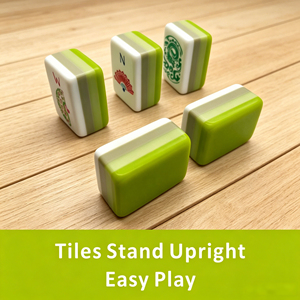 Customized American <b>Mahjong</b> <b>Set</b>, 160 Pieces, Modern Apple Green Fingers Acrylic Foldable Deluxe Game Gift <b>Set</b> - Product Image 6